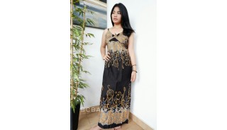 bali fashion batik rayon printing long dress clothes pattern design