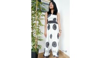 bali women jumpsuit clothes fashion design pattern white color