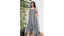 large clothing long dress fashion handmade hand printing