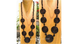 necklaces-beads-circle-spiral-design-new-black-color