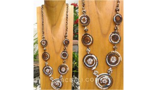 necklaces beads combination color circle design new style