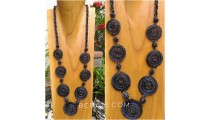 bali necklaces beads 7mate spiral handmade design shine color