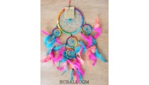 colorful multiple feathers dream catcher nylon string new design