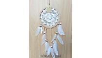 crochet dream catcher bali handmade style white color