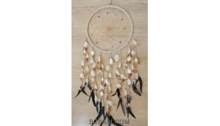 bali dream catcher handmade design long feather natural