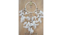 bali feather dream catcher 5circle wall decoration ornament