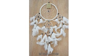 bali feather dream catcher 5circle wall decoration ornament