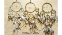 balinese handmade style feathers dream catcher leather wholesale