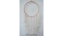 big rattan circle natural dream catcher long feather strand leather