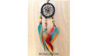 colorful feather dream catcher keyrings accessories hanging