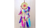 crochet design dream catcher colorful rainbow handmade