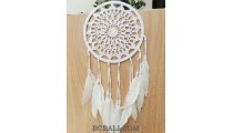 dream catcher crochet design wall hanging large size circle