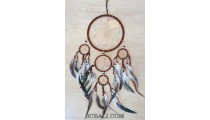 handmade dream catcher balinese style 5circle leather string