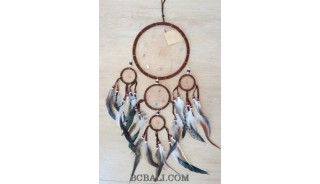 handmade dream catcher balinese style 5circle leather string