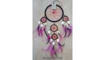 hawaii style dream catcher sea shells feather five circle