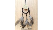 keyring feather dream catcher accessories bali design black