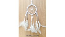 keyring feather dream catcher accessories bali design white