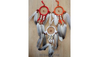 small hanging native americana style dream catcher keyring