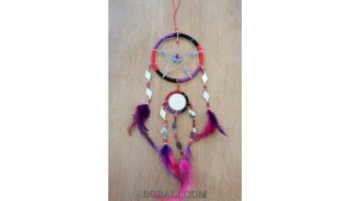 wind chimes dream catcher nylon string with cutting mirror bali