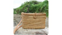 classic design cosmetic rattan straw bags full handwoven bali
