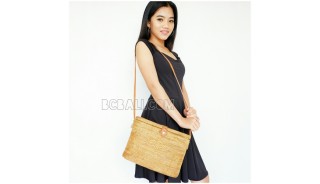 handmade straw ata handbag bucket women natural fashion