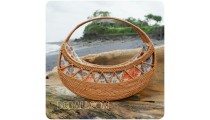 moon bags full handmade unique fashion rattan straw