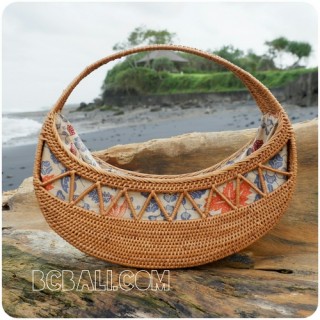 moon bags full handmade unique fashion rattan straw
