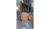bali hand woven ata grass handmade handbag design long handle