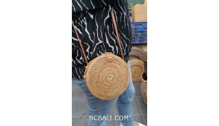 organic material ata grass women bags hand woven made in bali