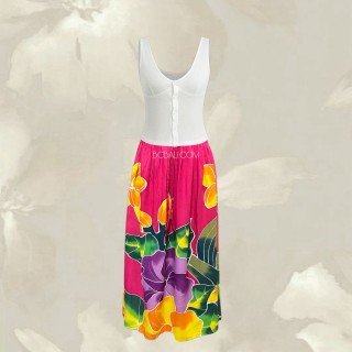 Rayon Floral Hand Painted Skirt