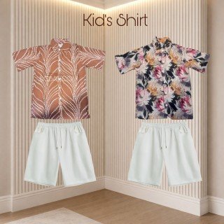 New Design Rayon Summer Kids Shirt