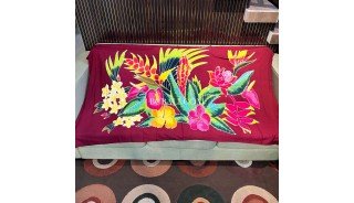 Special Offer Rayon Sarong Hand Painted Flower Design
