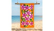 Best Quality Rayon Sarong Hand Painted Flower Design Handmade In Bali