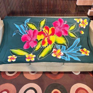 Special Offer Rayon Sarong Hand Painted Flower Design