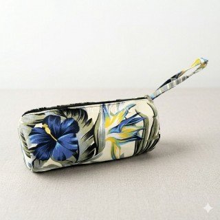 Stylish Canvas Wallet with Tropical Print