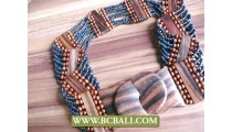 Bali Handmade Paua Beads Belt Stretch Fashion