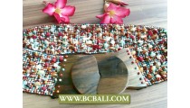 Stretching Beaded Stone Belt from Bali