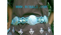 Belt With Shells Mother of Pearls Handmade
