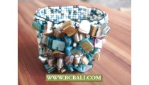 Beads Bracelets Elastic Shells ornament