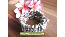Fancy Classic White Stone Beads Bracelets