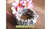 Fancy Classic White Stone Beads Bracelets