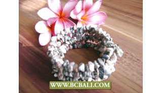 Fancy Classic White Stone Beads Bracelets