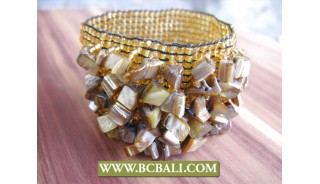 Hand Made Beading Bracelets Stretch Shells