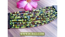 Ladies Bracelets Wooden Belts Gesper Beads