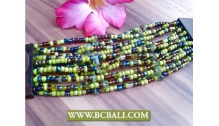 Ladies Bracelets Wooden Belts Gesper Beads