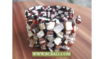 Multi Beaded Bracelet Shells Ornament 