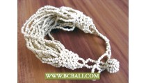wrapted multi strands expandable beaded bracelet