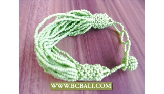 Multi Strands Expandable Beaded Bracelet for women