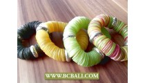 bali seashells coins stretch bracelets fancy color