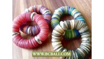 beads coins shells bracelet stretching Designs